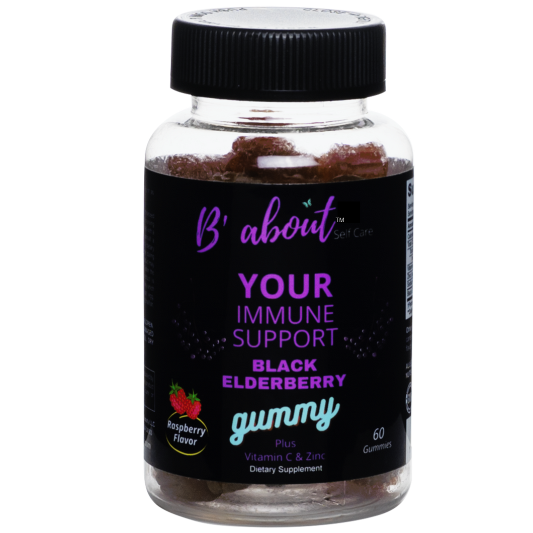 B'  About Self Care - Your Immune Support Elderberry with Vitamin C & Zinc! Gummies